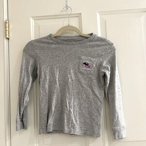 Boys long sleeve vineyard vines hockey whale shirt